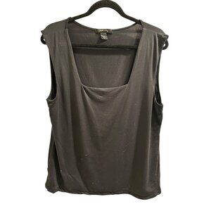🌸3/$15🌸Style & Co. Womens Black Sleeveless Top X-Large Nylon & Spandex Blend